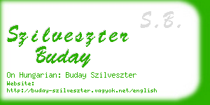 szilveszter buday business card